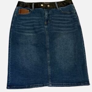 Est. 1946 Max Midi Denim Skirt Plus Size